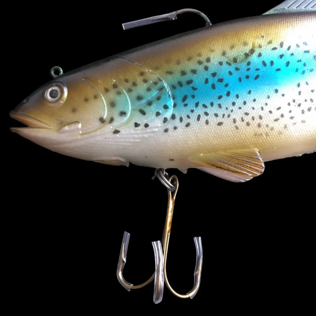 Cebos Wobblers artificiales, 30cm/400g, Pesca en el mar, tamaño grande, simular peces, señuelo suave, Lucio, Swimbait, manivela, aparejos de Pesca - imagen 3