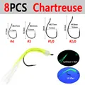 8PCS Chartreuse