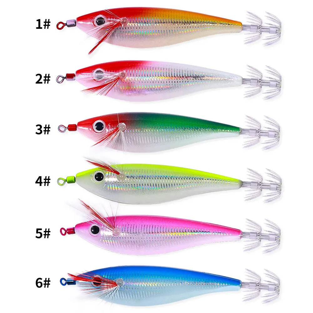 Señuelos calamar luminosos 10cm – Jigs artificiales pesca mar