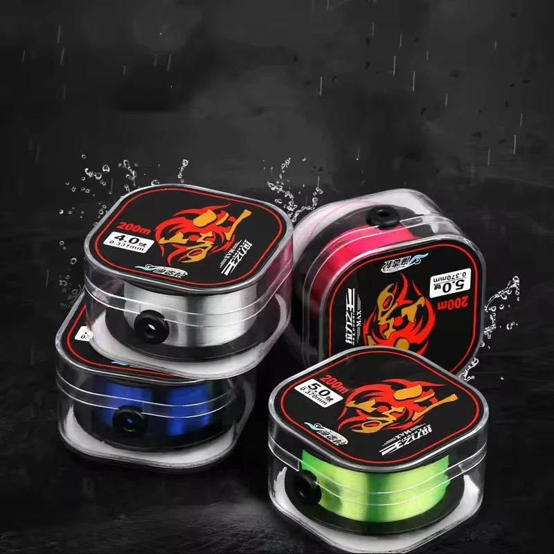 La mejor línea de pesca de nailon monofilamento, 200m, sin fluorocarbono, hundimiento, alta resistencia a la abrasión, accesorios de pesca estirables - imagen 3