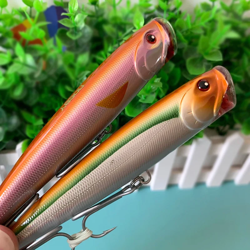 Señuelo de Pesca NOEBY, 140mm, 40g, cebo Popper Topwater, juego Wobbler, cebo duro flotante Artificial de gran juego para Lucio, lubina, Pesca - imagen 3