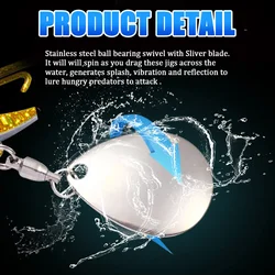Anzuelo FishTrip Swimbait triangular para vinilo lubina