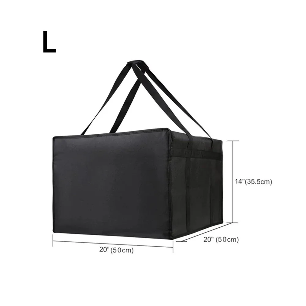 Bolsa de desarrollo de alimentos reutilizable, bolsa transportadora de Pizza ligera y completamente aislada, estuche de almacenamiento de alimentos para mantener el frío y caliente - imagen 4