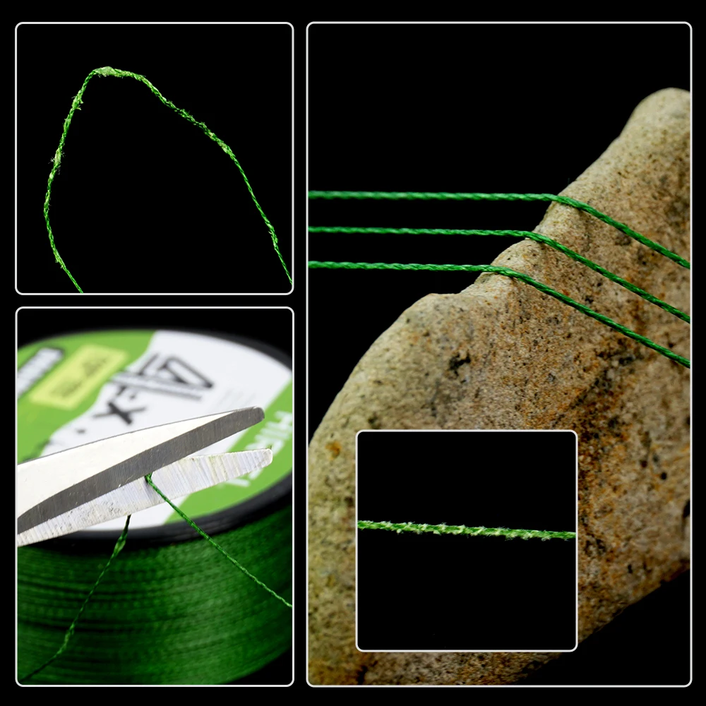 Hirisi-sedal de pesca trenzado de PE, 4 hebras, 200M, hilo de pescar multifilamento duradero japonés, sedal de pesca de carpa súper suave - imagen 5