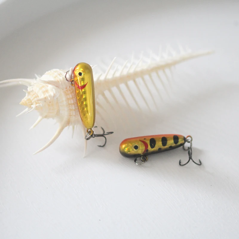 Mini señuelo de lápiz hundido con cuentas de tungsteno, 2,3g, 30mm, Micro cebo de pesca para trucha, salmón, agua dulce, Arroyo, Wobbler, 1 unidad - imagen 5