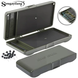 Caja de almacenamiento de doble cara Sougayilang, juego de anzuelos fijos magnéticos fuertes, espuma esencial de alta densidad para pesca de carpa de gran capacidad