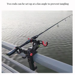 ZYZ Portacañas Doble para Barco – Nailon Resistente Ajustable