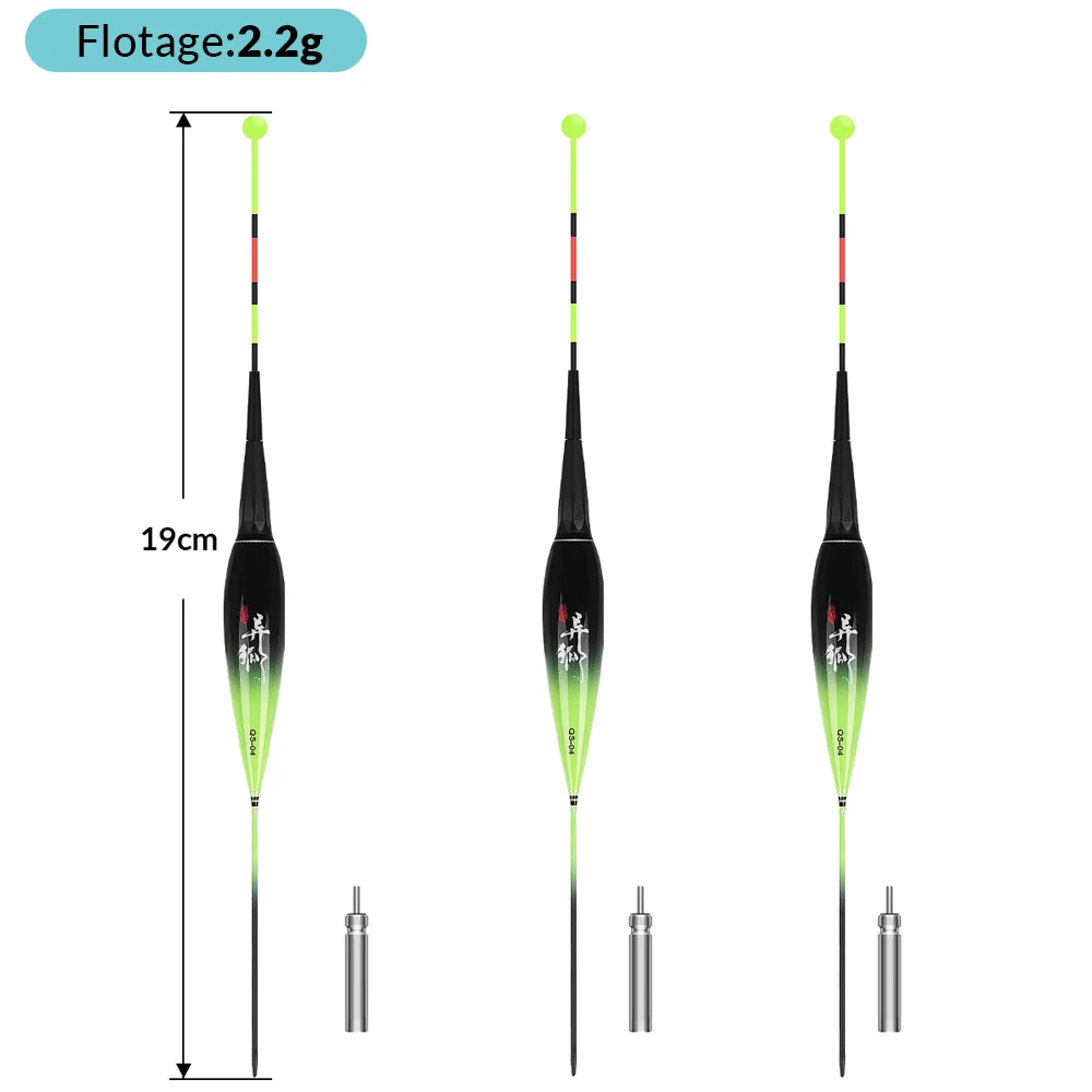 3pcs 2.2g floatage
