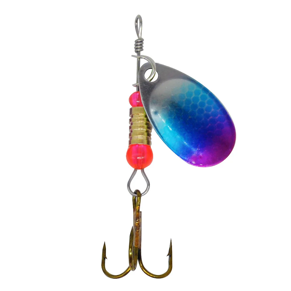 Señuelo de pesca Spinner cebo 3g rotación mano sacudida lentejuelas Spin compuesto cebos señuelos artificiales lote 10 piezas venta - imagen 5