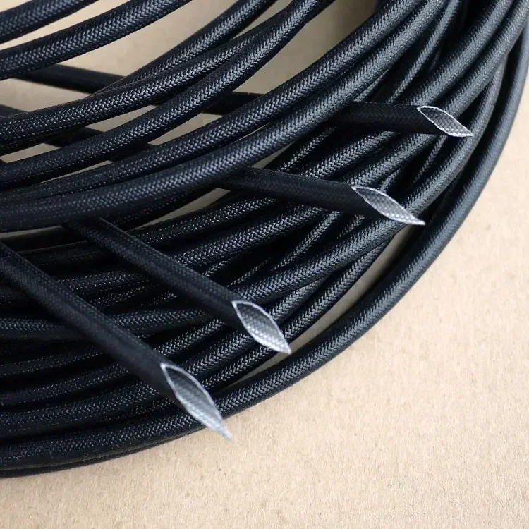 1 metro ID 1 ~ 25mm funda de fibra de vidrio de silicona resistente a las llamas Cable aislante de resina de silicona protege el tubo 200 grados C - imagen 2