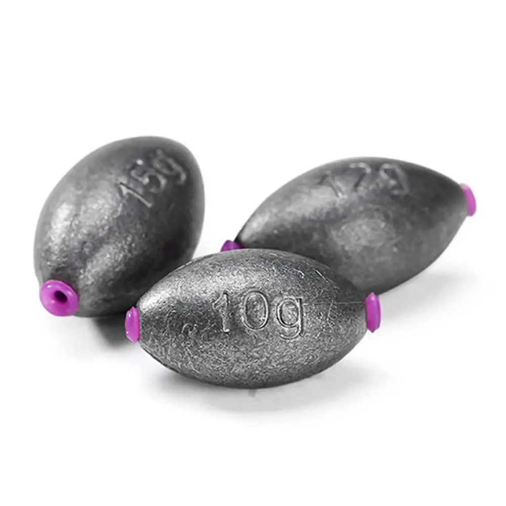 Plomos de pesca con enchufe de plástico, plomos de pesca de plomo, núcleo suave de silicona, 5g-50g, 10/20 piezas - imagen 2