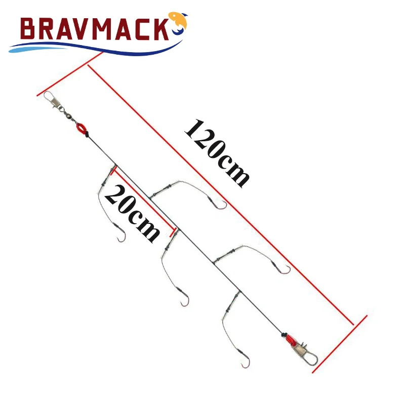 5 unids/pack ganchos de cuerda 3 #   -13 #     Anzuelo de pesca de acero rico en carbono, aparejos giratorios, anzuelo afilado con púas - imagen 2