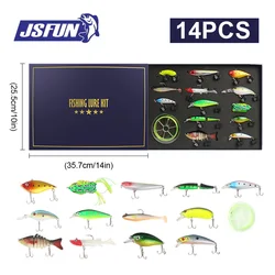 JSFUN Caja misteriosa de pesca – Set cebos temáticos regalo
