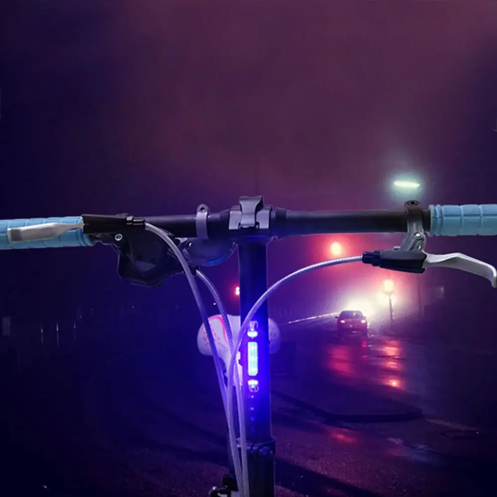 Luz trasera de bicicleta LED superbrillante recargable con carga USB, luces traseras de bicicleta a prueba de lluvia, luces de advertencia, luz trasera de bicicleta de montaña - imagen 2