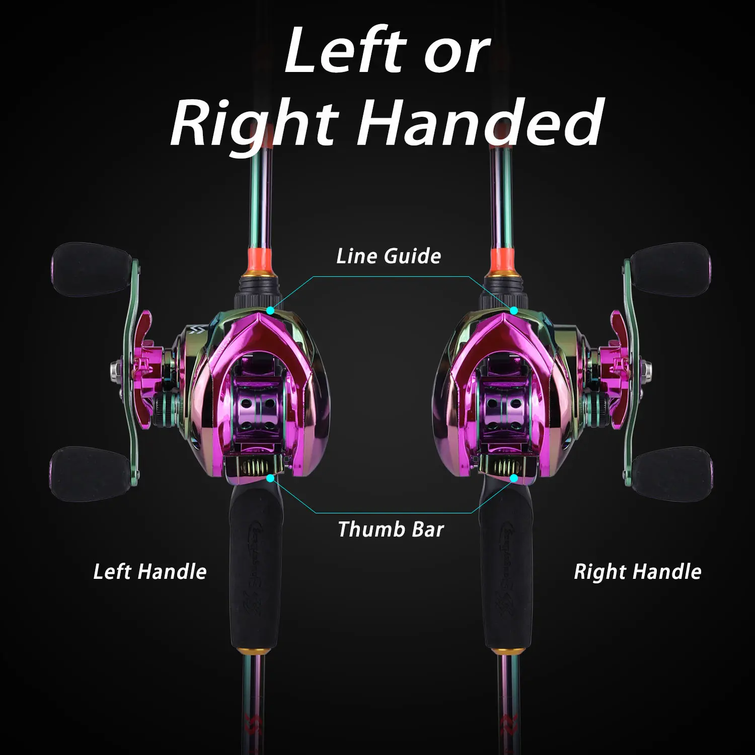 Sougayilang-carrete de pesca ultraligero, 12 + 1BB, 7,2: 1, carrete de fundición de alta velocidad, carrete de aluminio con freno magnético - imagen 4