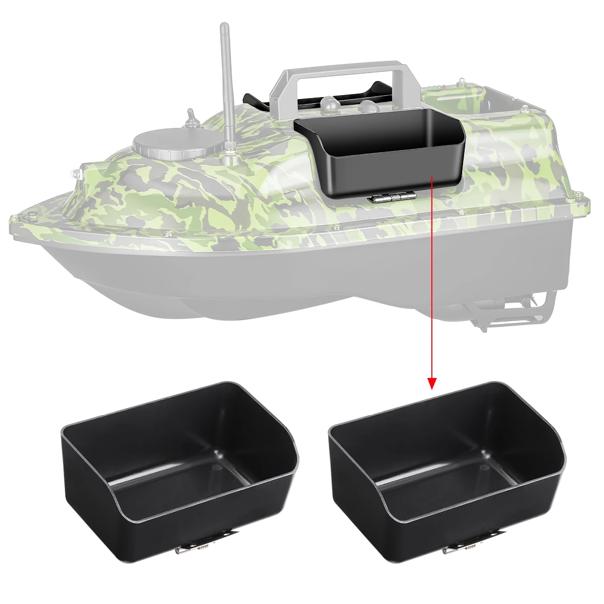 Hélice 3 palas con weed guard para barco cebo – Recambio motor - imagen 5