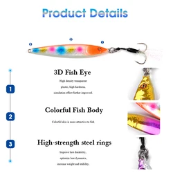 Señuelo Jigging Seafox 141 de metal paso lento para agua salada