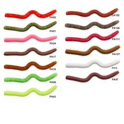 ESFISHING Gusano de silicona 75mm – Señuelo para agua salada y dulce