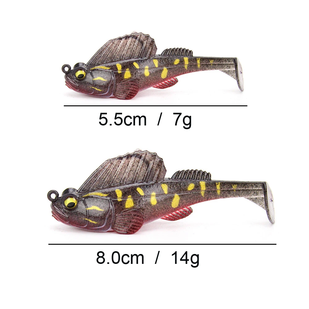 Dark Sleeper Swimbaits con cola en T - Señuelos Mustad para lubina - imagen 5