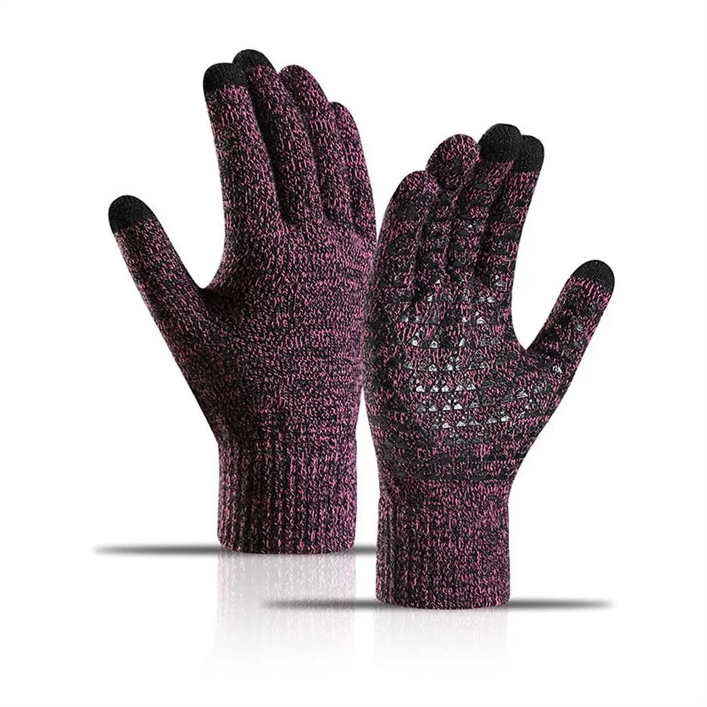 Forro de punto antideslizante para conducir accesorios de ciclismo al aire libre guantes de invierno guantes de mujer con pantalla táctil guantes de invierno para mantener el calor - imagen 5