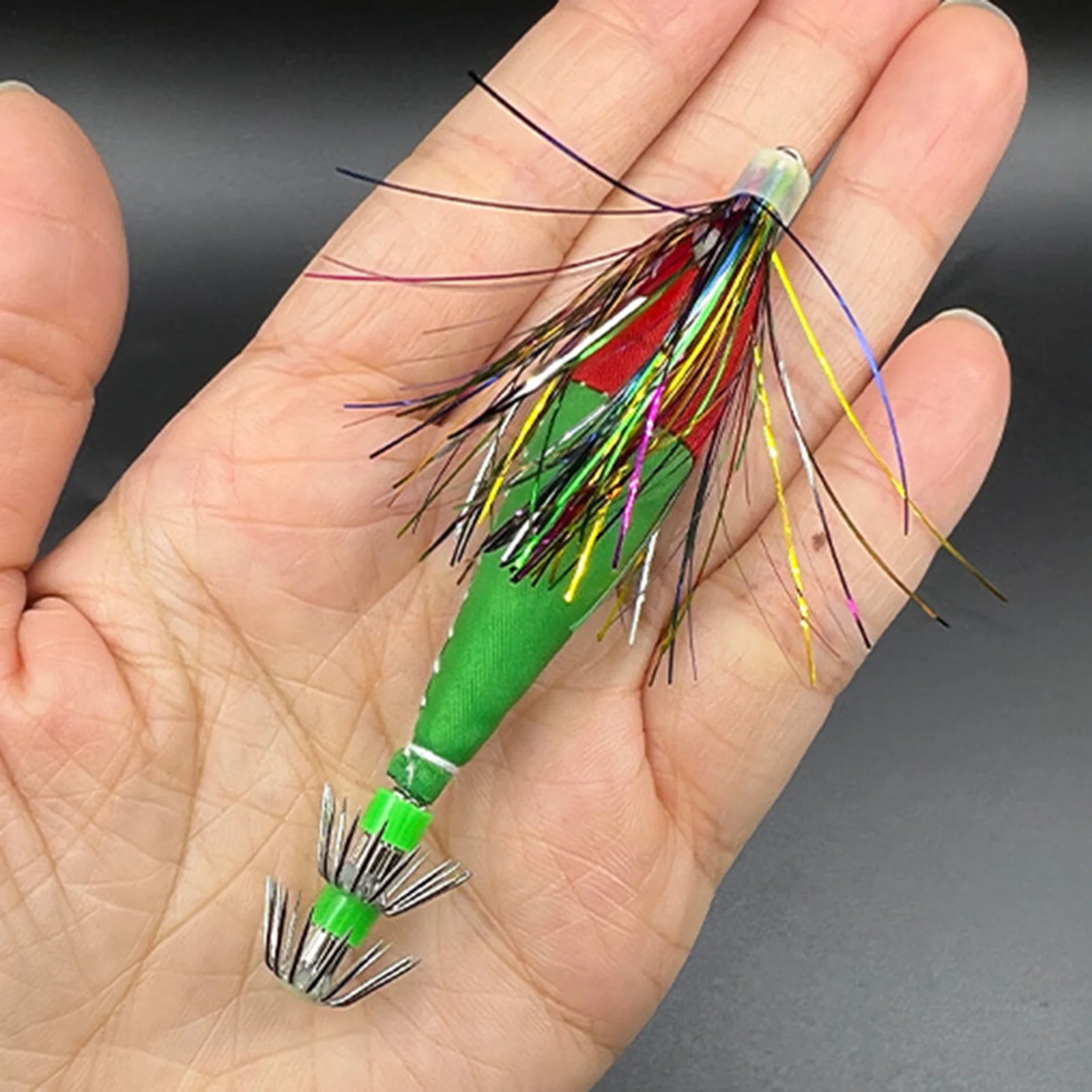 Señuelos de pesca luminosos, anzuelo de calamar artificial simulado para lubina, urdimbre, paraguas, anzuelo de explosión, cebo de Jigging portátil - imagen 2