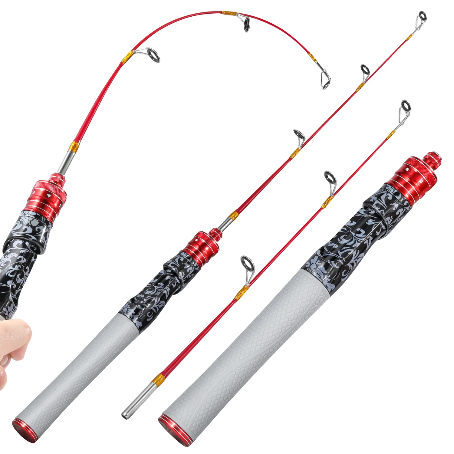 Caña Pesca Hielo Sougayilang – Spinning 2 Tramos Ultraligera