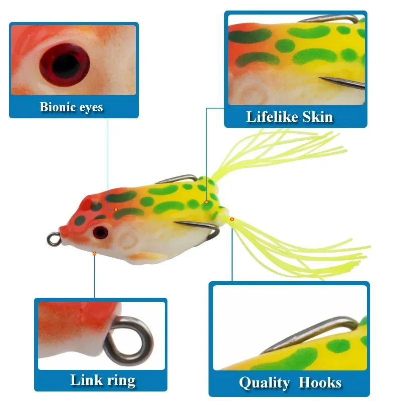 Señuelo rana Topwater Softbait articulado – Cebo natación trucha - imagen 4