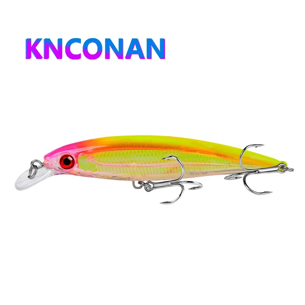 Señuelo flotante de pececillo, cebo Artificial de fundición larga, para Pesca de agua dulce de lubina Wobblers, accesorios de Pesca, 110mm, 13,4g