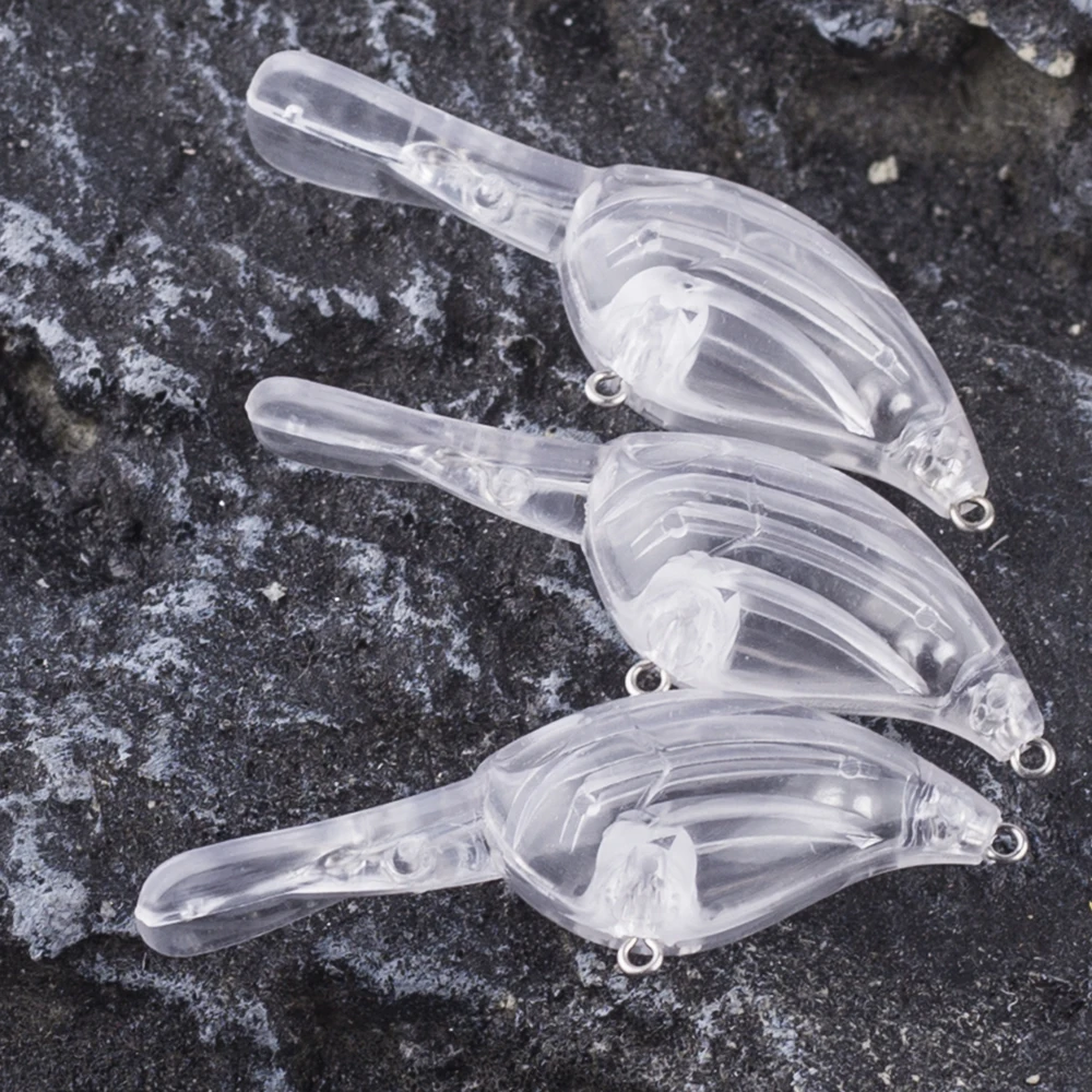Crankbait flotante sin pintar Dr.Holife – sonajeros, blanco - imagen 2