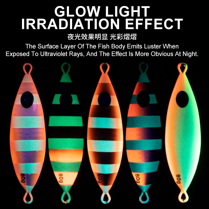 TEASER J135 40g 60g 80g 100g 150g cebo de pesca brillante Jigging agua salada plantillas de hundimiento lento señuelo de fundición larga cebos de plantilla de Metal duro - imagen 5