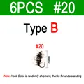 6PCS Size 20 B