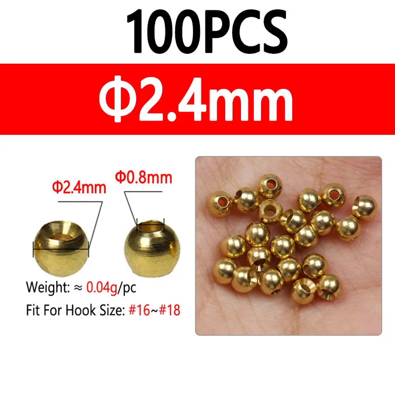 100pcs 2.4mm