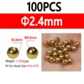 100pcs 2.4mm