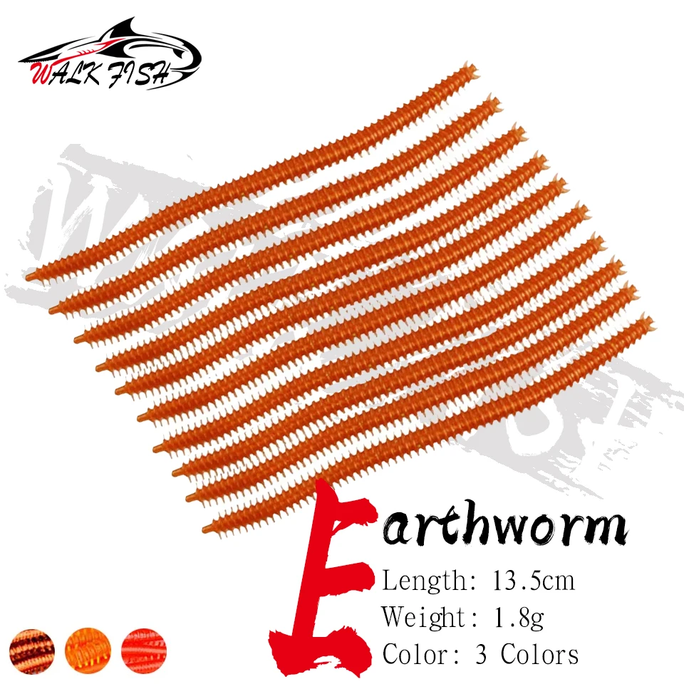 Walk Fish Señuelo Vinilo 13,5cm – Lombriz Artificial para Lubina - imagen 5