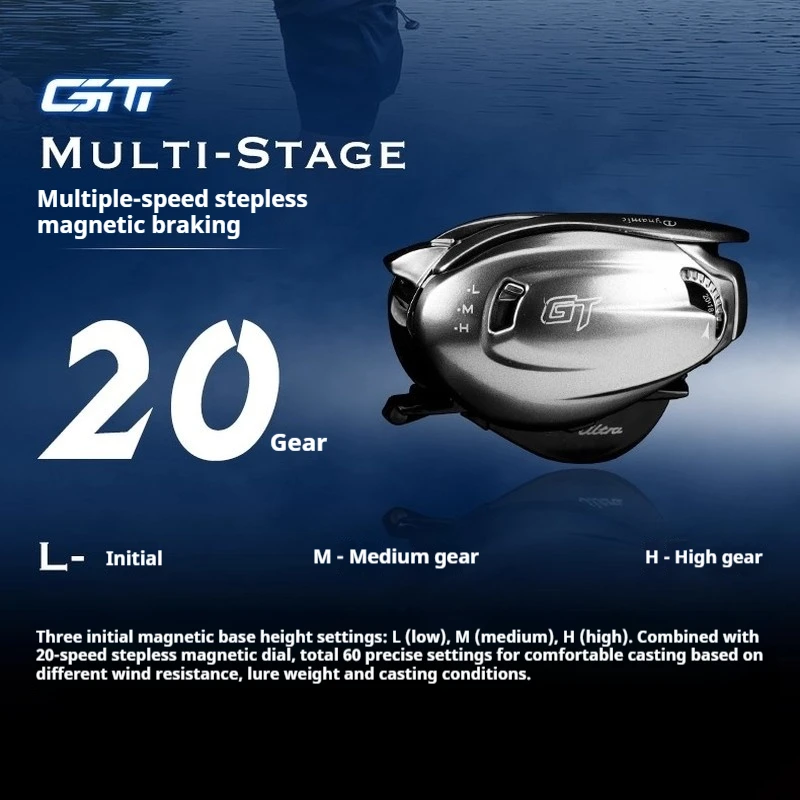 Carrete Baitcast Misure Lure GT Ultra 7,3 – Freno magnético - imagen 4