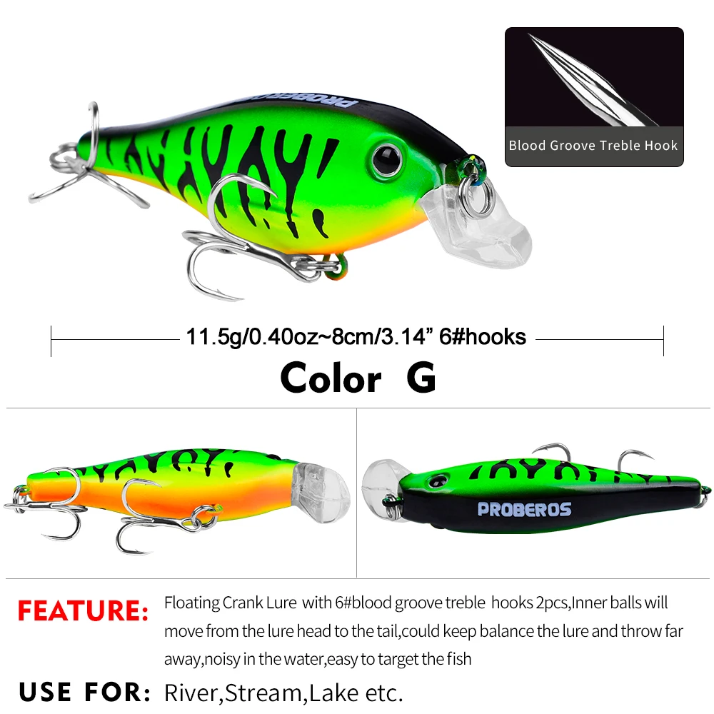 PROBEROS Wobbler Biónico Flotante para Lucio - imagen 3