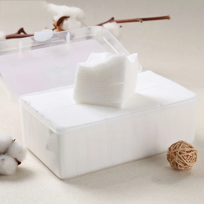 Juego de toallitas desechables de algodón para maquillaje, almohadillas desmaquillantes suaves, papel de limpieza Facial ultrafino, toallita, herramienta de maquillaje - imagen 3