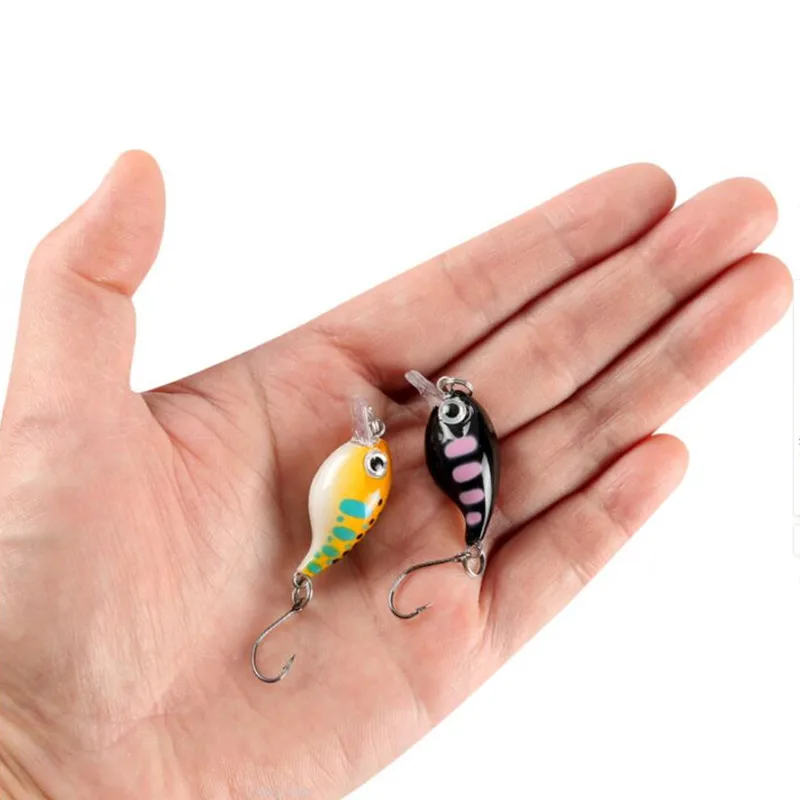 Señuelo de pesca de pececillos, cebo duro de 3,6 cm, 2,1g, Topwater, Wobbler Artificial, cebo de pesca con mosca japonesa, 1 piezas - imagen 2
