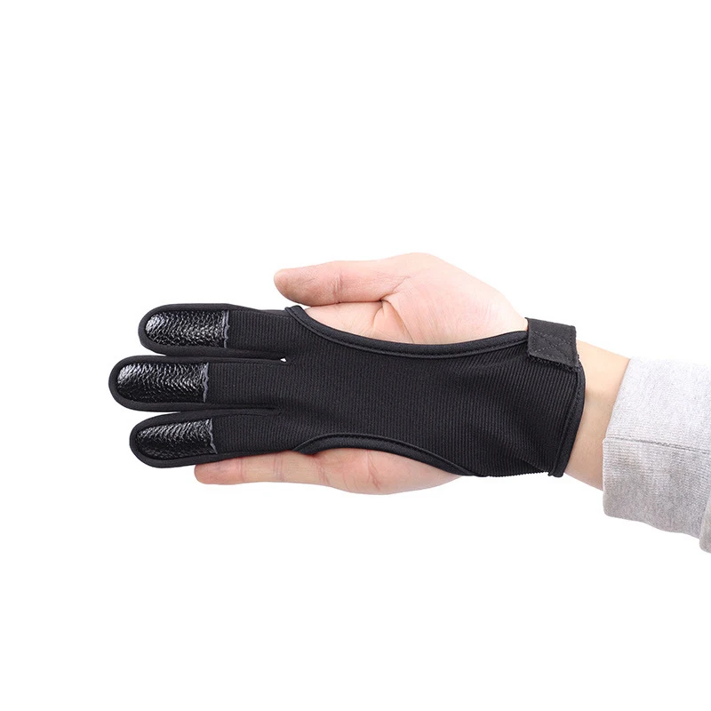 1 ud. Guantes de tres dedos para arco recurvo protector de dedo tiro con arco competitivo - imagen 4