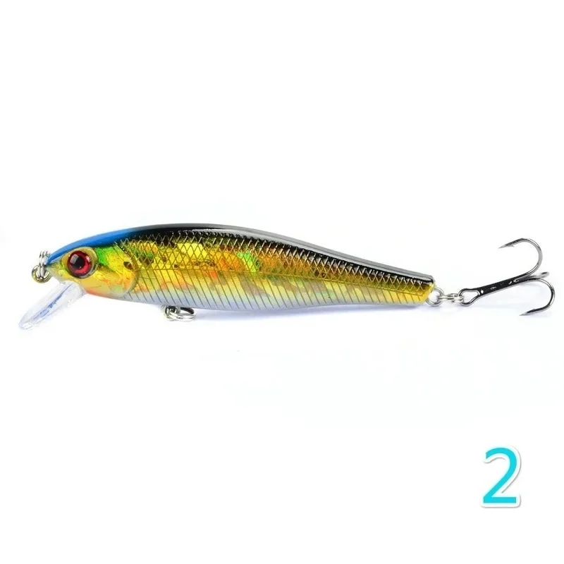 Minnow cebo duro artificial, biónico, ojos 3D, Wobbler flotante, Crankbait, Bass Trolling, aparejos de pesca, 8,5 cm, 9,2G, 1 piezas - imagen 5