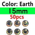 15mm earth 50pcs