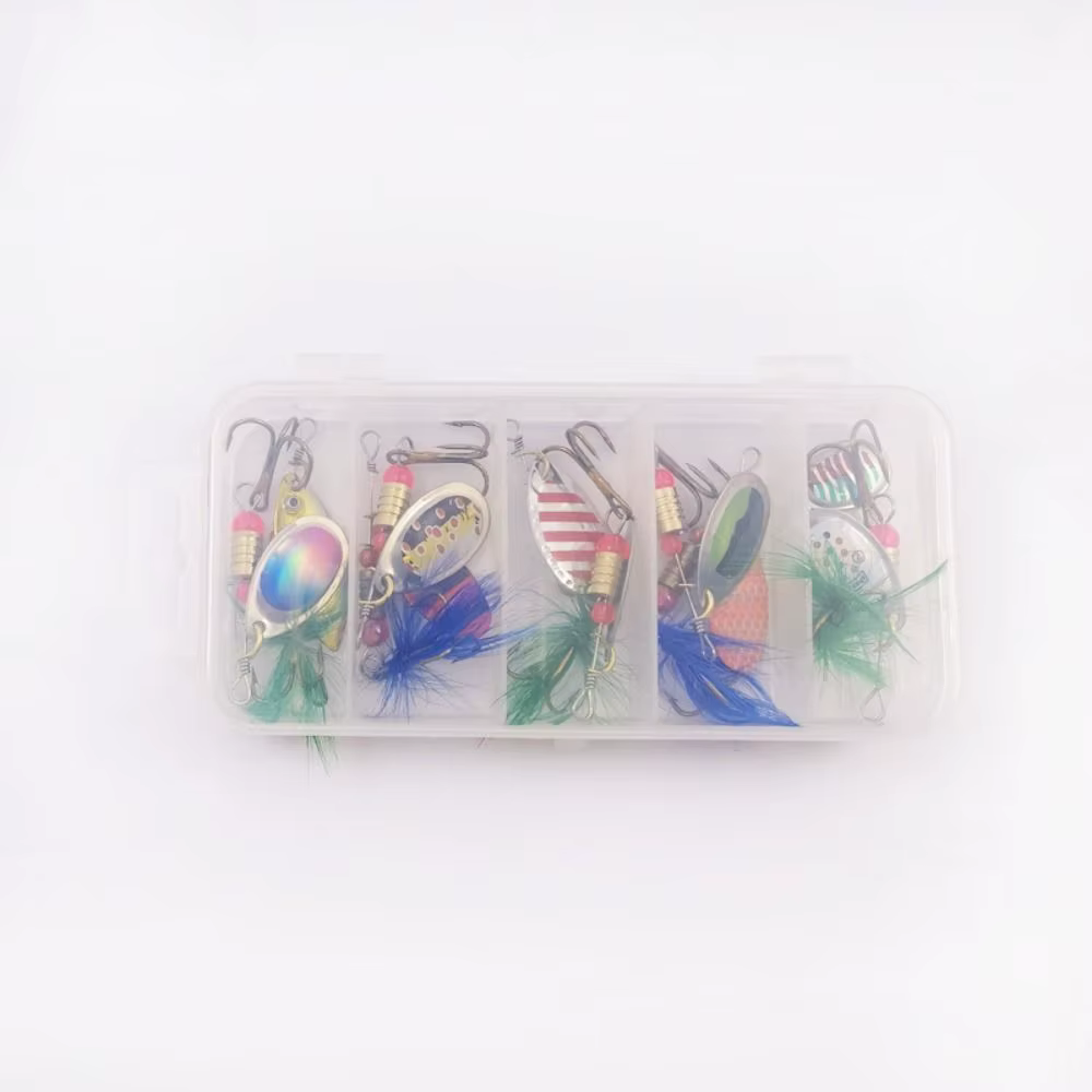 Kit de señuelo cuchara giratoria de Metal, aparejos de pesca con reflectividad mejorada de alta velocidad giratoria, anzuelos afilados resistentes a la oxidación, 16/10 Uds. - imagen 4