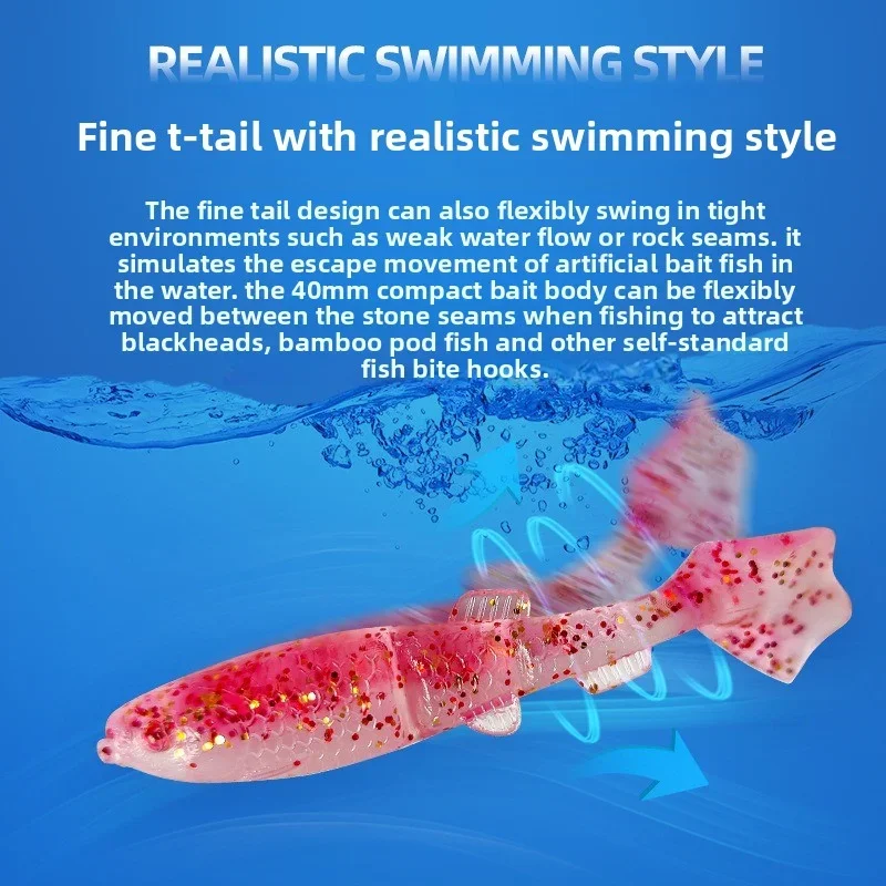 Señuelos de pesca 12 Uds señuelo suave de plástico Jigging Swimbait Artificial Wobbler cebo de silicona gusano Crankbaits pesca en el mar para Lucio - imagen 3