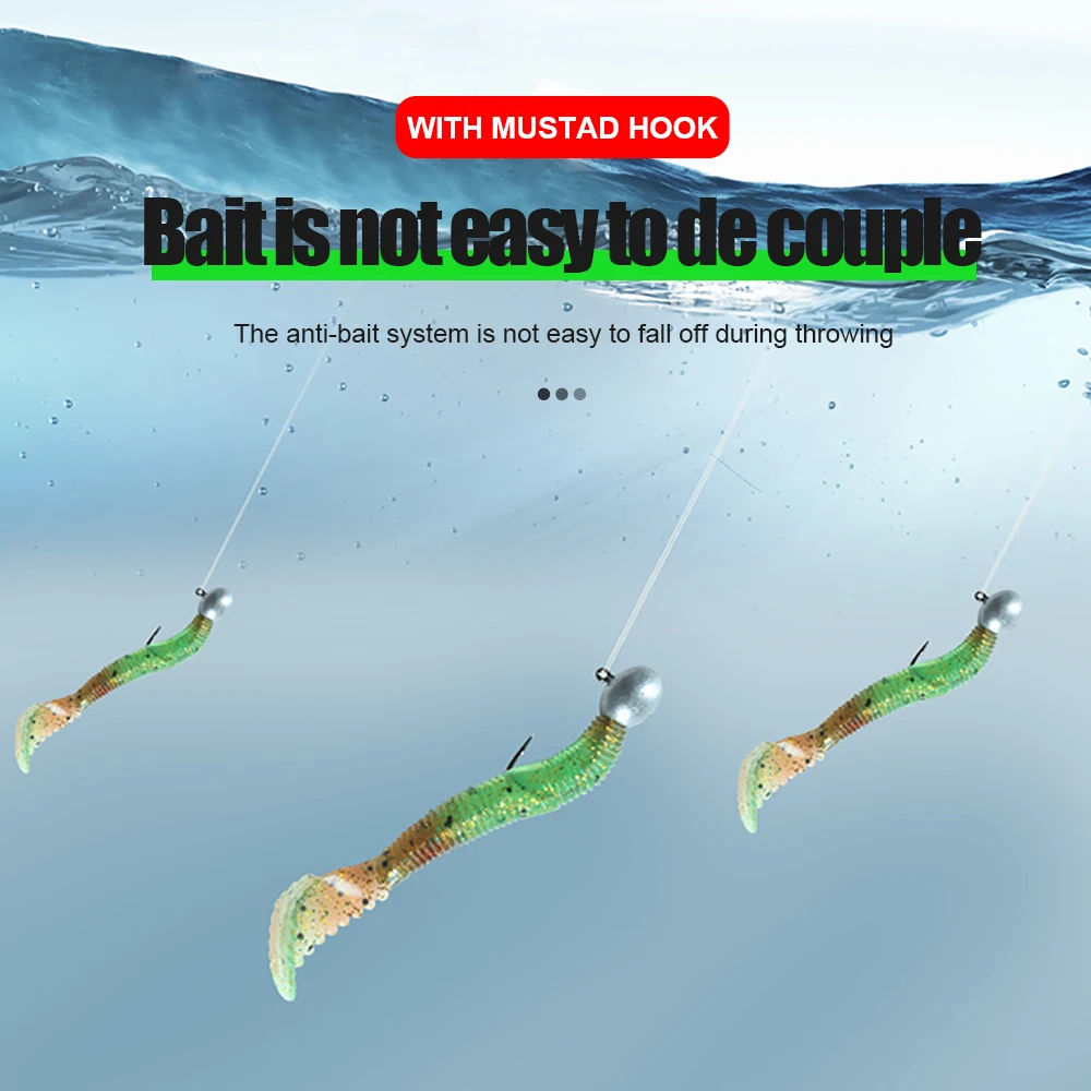 FTK-anzuelo de pesca con cabeza de anzuelo, 10 Uds., para señuelo suave, 1,5g, 2,5g, 3g, 5g, anzuelo de vaso, aparejos de cebo de pesca Jigging - imagen 5