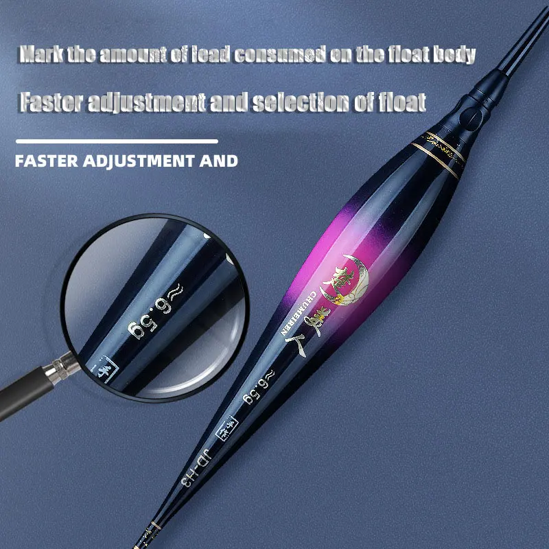 Flotador de pesca nocturno, inducción electrónica por gravedad, cambio de Color LED, 2 balas, llamativo, nuevo flotador de pesca en roca de tipo corto - imagen 3