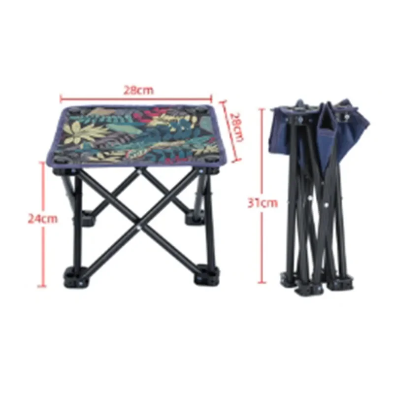 Taburete de pesca portátil, silla de playa, silla de Picnic para acampar, silla de boceto, taburete plegable para exteriores, banco de pesca, 1 ud. - imagen 4