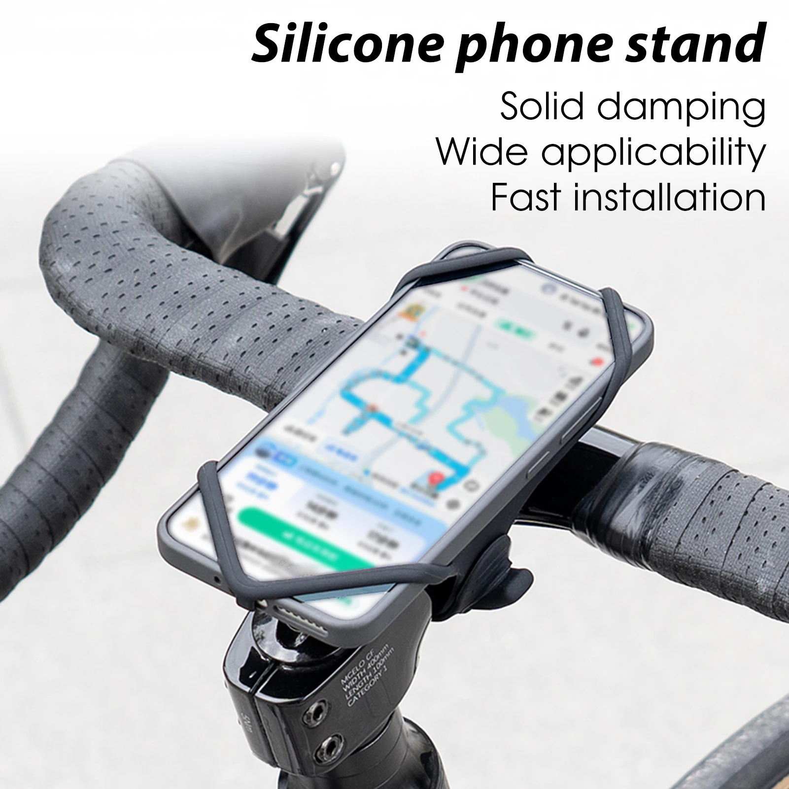 Soporte universal de silicona para móvil con correa en bici de montaña - imagen 3