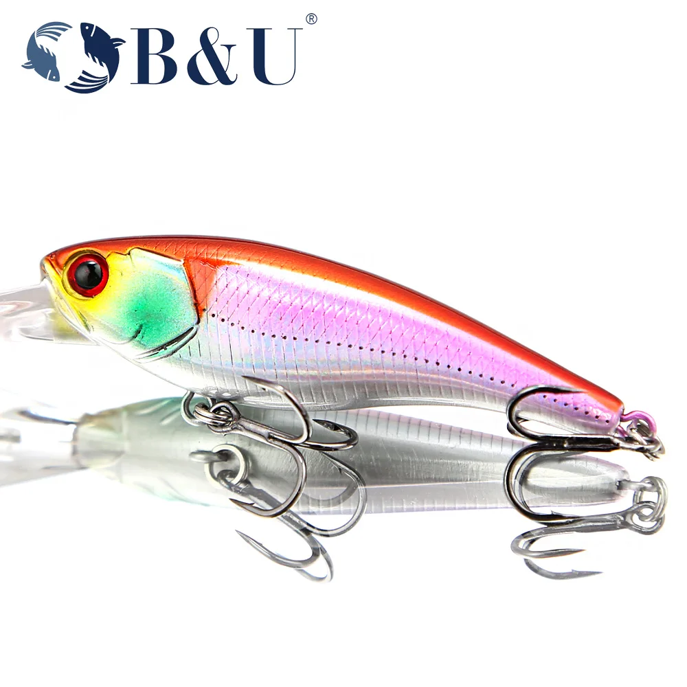 B & U 58mm señuelo duro sábalo suspendido pececillo señuelo de pesca Artificial Jerkbait Wobblers lubina Lucio Swimbait Señuelos de Pesca - imagen 5