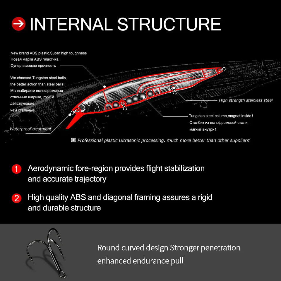 BEARKING 160mm 30g New  Hot Fishing Lures 20 Assorted Colors Minnow Crank Tungsten Weight System Wobbler Model Crank Bait - imagen 3