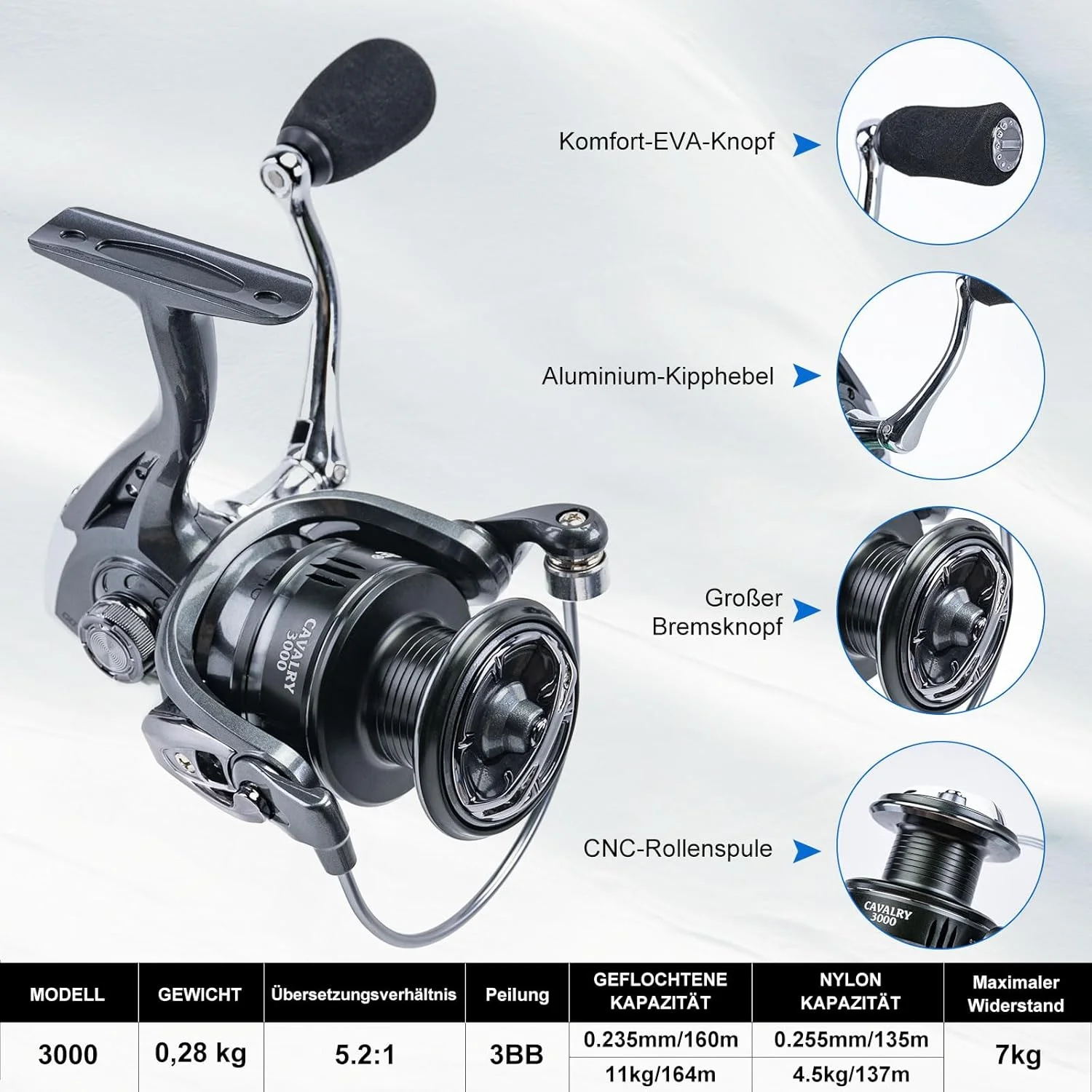 Kit Pesca Goture - Caña Telescópica Carbono con Carrete y Accesorios - imagen 2